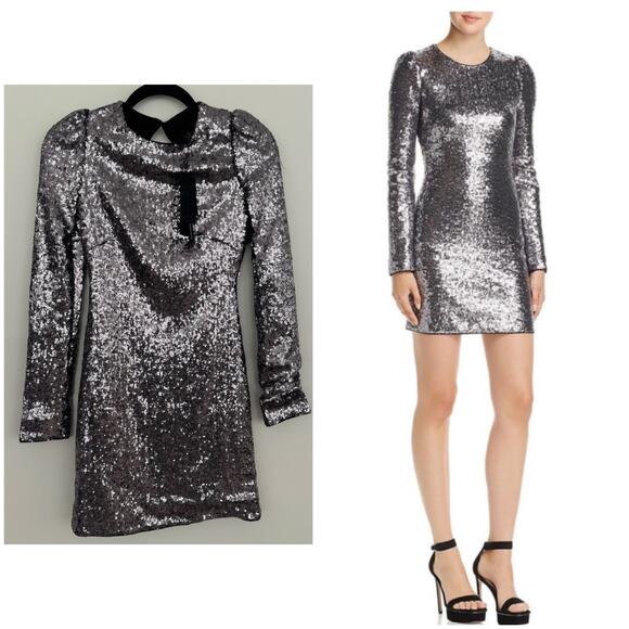 RACHEL ZOE Karlee Sparkle Sequin Backless Dress - Picture 1 of 8